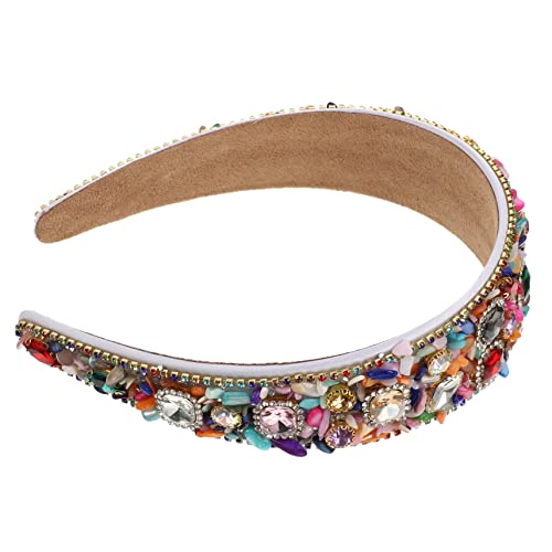 Breites Stirnband mit Strasssteinen, Haarschmuck auf der Breitseite Breites Stirnband mit Strasssteinen, Haarschmuck auf der Breitseite von HAODUOO