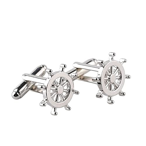 Cufflinks for Men Simple Cufflinks Plated Metal Cuff Link for Mens Business Business Wedding Party von HAODUOO