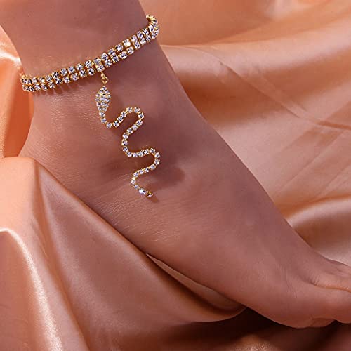 HAODUOO 1. Niedliche Mode, geeignet for Damen-Hänge-Knöchel-Fußkette, Modeschmuck, Accessoires, modisches Fußkettchen (Color : White, Size : B) von HAODUOO