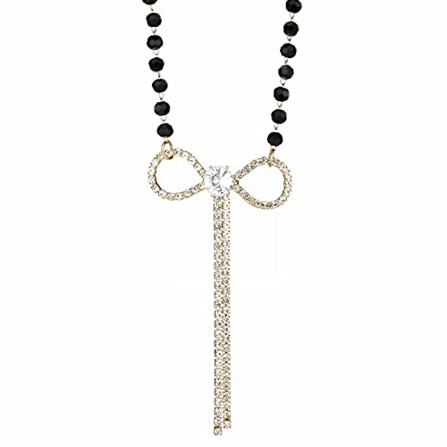 HAODUOO Buchstaben-Choker, einfache Halskette for Damen, Hundert, modische Schlüsselbeinkette, Anhänger-Halskette, lange Halskette for Frauen von HAODUOO