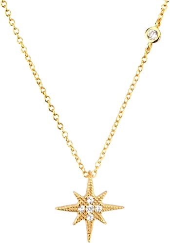 HAODUOO Damen Halskette Persönlichkeit Mode Schmuck Halskette Sterling Silber Mode Schneeflocke Form Anhänger Halskette Damen Exquisite Party Schmuck Halsketten für Frauen, One Size, Achat von HAODUOO