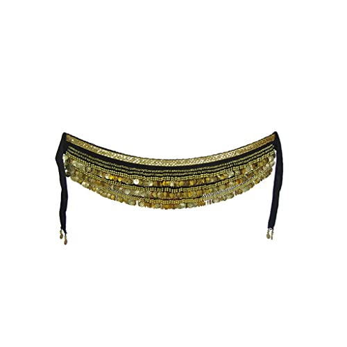 HAODUOO Dancer 338 Coin Belly Dance Waist Chain Dance Costume Set Beginners Belt Weighted Waist Scarf HAODUOO Dancer 338 Coin Belly Dance Waist Chain Dance Costume Set Beginners Belt Weighted Waist Scarf von HAODUOO