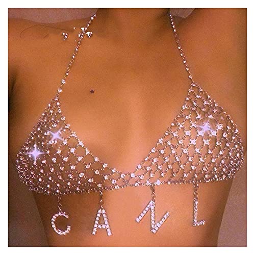 HAODUOO Design Crystal Chain Mesh Bodysuit Sexy Bra and Underwear Jewelry for Women Fashion Bikini Jewelry Lingerie Body Jewelry for Women HAODUOO Design Crystal Chain Mesh Bodysuit Sexy Bra and Underwear Jewelry for Women Fashion Bikini Jewelry Lingerie Body Jewelry for Women von HAODUOO