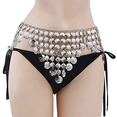HAODUOO Gold Metal Belt Body Chains Boho Sexy Coin Tassel Beaded Belly Dance Waist Chain Jewelry HAODUOO Gold Metal Belt Body Chains Boho Sexy Coin Tassel Beaded Belly Dance Waist Chain Jewelry von HAODUOO