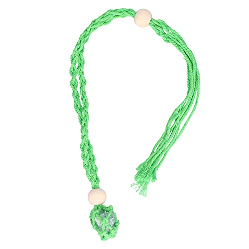 HAODUOO Leerer Steinhalter, Seilersatz, Halskettenschnur, leerer Steinhalter, handgewebt, for Stein, for Kristalle, for Quarz (Color : Green) von HAODUOO