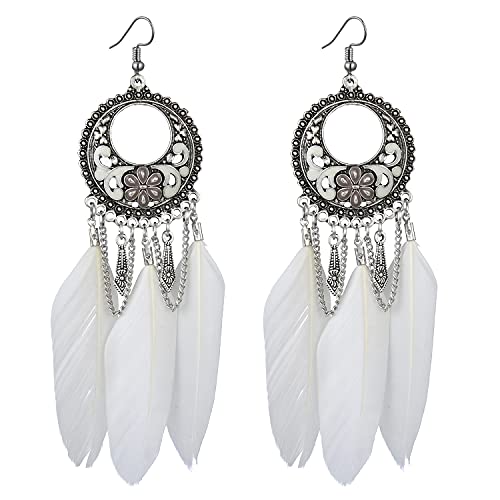 HAODUOO Ohrstecker Schmuck Ohrringe Europäische und amerikanische Retro-Ohrringe geschnitzte atmosphärische Ohrringe Schmuck ethnischer Stil übertriebene Ohrringe for Männer und Frauen(4) von HAODUOO