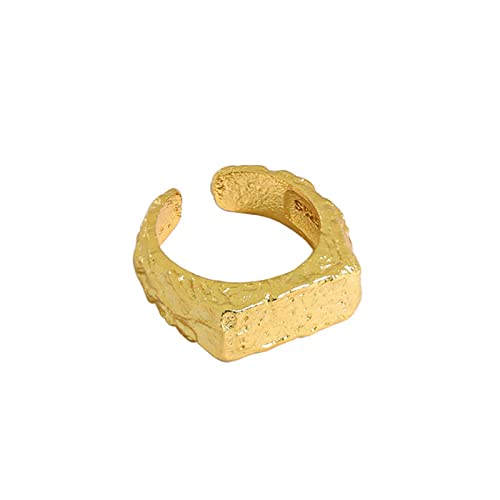 HAODUOO Ringe aus Sterlingsilber mit unregelmäßigen offenen Ringen von HAODUOO