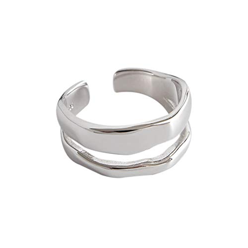 HAODUOO Verstellbare Ringe aus Sterlingsilber, Partyringe for Männer und Frauen (Color : 2) von HAODUOO