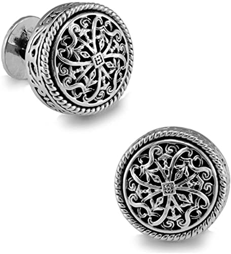 Mens Cufflinks Elegant Style Cuff Men's Cufflinks Button Shirts Unique Accessories Metal Personalized Women and Cuffs Button Cuffs Button Cufflinks(4) von HAODUOO