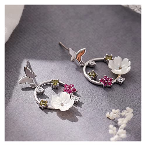 Ohrringe aus 925er-Sterlingsilber, modisches Geschenk (Color : 1, Size : 925 silver) von HAODUOO