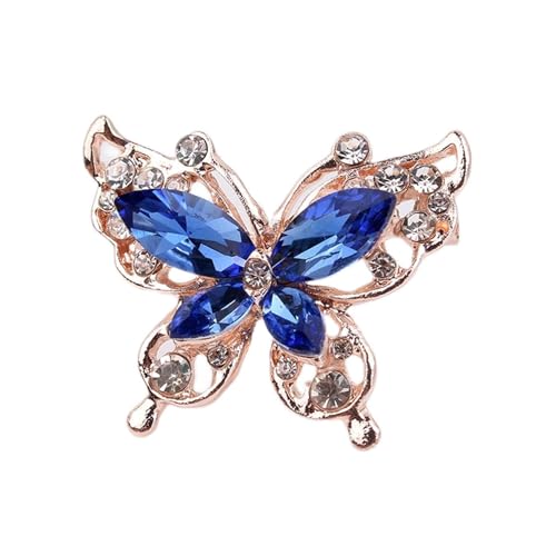 Pin Schmuck Geschenke for Frauen Schmetterling Brosche Pins for Frauen Elegante Kristall Strass Blume Schmetterling Insekt Pin Party Geburtstag Hochzeit Gefälligkeiten Schmuck Broschen & Pins von HAODUOO