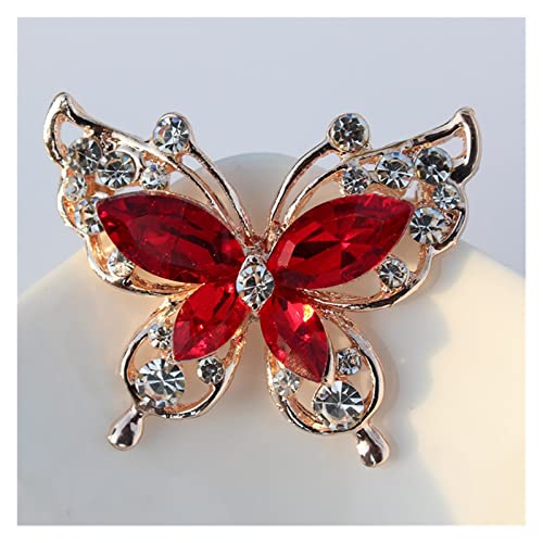 Pin Schmuck Geschenke for Frauen Schmetterling Brosche Pins for Frauen Elegante Kristall Strass Blume Schmetterling Insekt Pin Party Geburtstag Hochzeit Gefälligkeiten Schmuck Broschen & Pins von HAODUOO