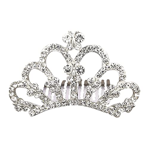 Rutschfeste Haarspangen for Frauen, T-iara-Rolle, for Geburtstag, for Mädchen, Spielgeschenke for Mädchen, Prinzessin C-rown Tiara-Zubehör, Perlen-Haar-Tiara, Party-Kostüm, Prinzessin Cilver Kristall- Rutschfeste Haarspangen for Frauen, T-iara-Rolle, for Geburtstag, for Mädchen, Spielgeschenke for Mädchen, Prinzessin C-rown Tiara-Zubehör, Perlen-Haar-Tiara, Party-Kostüm, Prinzessin Cilver Kristall- von HAODUOO