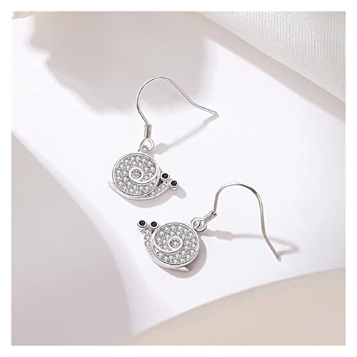 Sterling Silber Ohrringe Mode Geschenk Ohrringe (Color : 1, Size : 925 silver) von HAODUOO