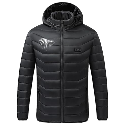 Beheizbare Jacke Herren Warme Dicke, Sale Unisex Winter Zone 21 Vier-Steuerung USB Smart Konstante Temperatur Elektrische Heizkleidung Beheizte Jacke Baumwollkleidung Winterjacke Warme Dicke von HAOLEI