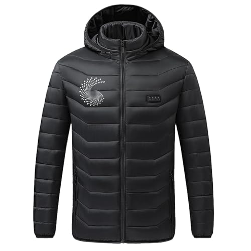 Beheizbare Jacke Herren Warme Dicke, Sale Unisex Winter Zone 21 Vier-Steuerung USB Smart Konstante Temperatur Elektrische Heizkleidung Beheizte Jacke Baumwollkleidung Winterjacke Warme Dicke von HAOLEI