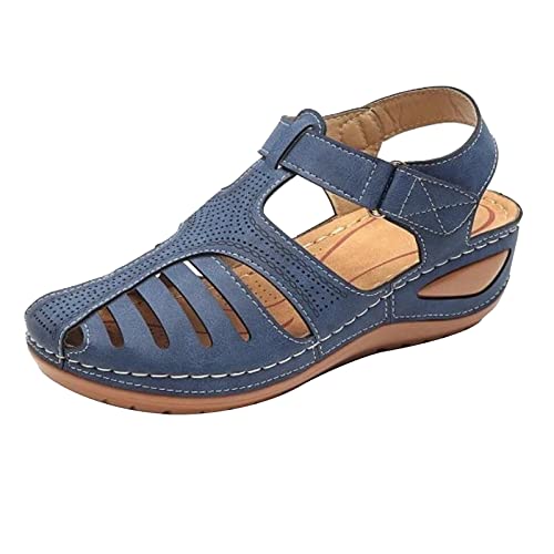 Damen Sandalen Im Europäischen Und Amerikanischen Retro Stil, Trekkingsandalen Leichte Bequeme Große Größe, Sonderangebot Sandaletten Lässige Modische Leicht, Hohl, Weiche Sohle, Freizeitschuhe von HAOLEI