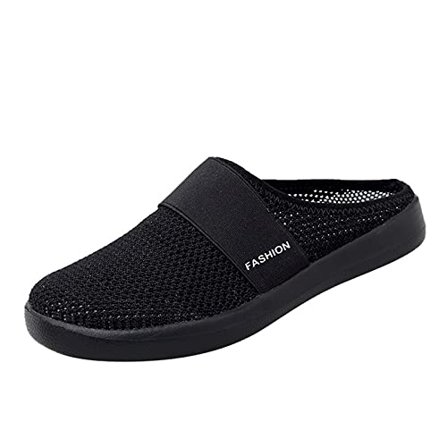 HAOLEI Atmungsaktive Damen Slip On Schuhe Aus Mesh In Großen Größen, Günstig Hausschuhe Lässige Modische, Lässige Sportschuhe, Günstig Schlappen Leichte Bequeme, Latschen Rutschfeste Und Langlebige von HAOLEI