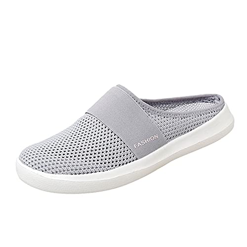 HAOLEI Atmungsaktive Damen Slip On Schuhe Aus Mesh In Großen Größen, Hausschuhe Lässige Modische, Lässige Sportschuhe, Schlappen Leichte Und Bequeme, Latschen Rutschfeste Und Langlebige von HAOLEI