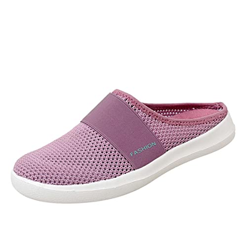 HAOLEI Atmungsaktive Damen Slip On Schuhe Aus Mesh In Großen Größen, Hausschuhe Lässige Modische, Lässige Sportschuhe, Schlappen Leichte Und Bequeme, Latschen Rutschfeste Und Langlebige von HAOLEI