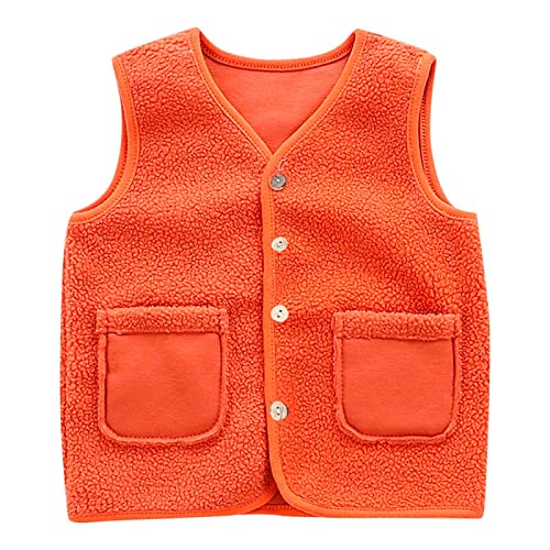 HAOLEI Baby Weste Mäntel Winter Fleece Jacken Jungen Mädchen Kinder Gilet Outfits Schneeanzug Armellos Waistcoat Kleinkind Ärmellose Warmen Fleeceweste NiedlichenFußabdruck Weste Vest Jacke von HAOLEI