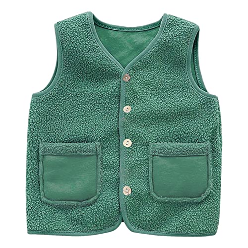 HAOLEI Baby Weste Mäntel Winter Fleece Jacken Jungen Mädchen Kinder Gilet Outfits Schneeanzug Armellos Waistcoat Kleinkind Ärmellose Warmen Fleeceweste NiedlichenFußabdruck Weste Vest Jacke von HAOLEI