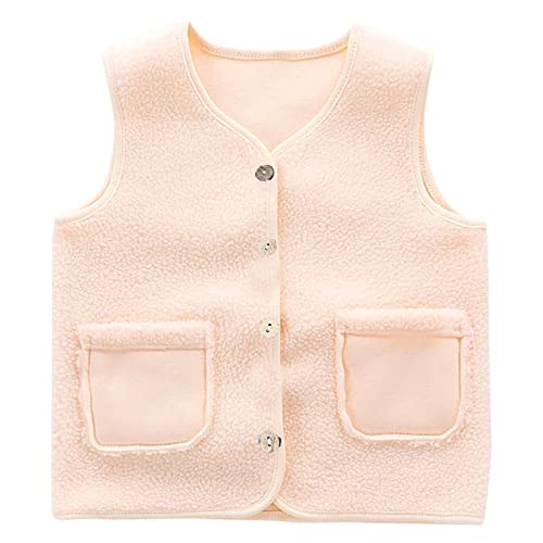 HAOLEI Baby Weste Mäntel Winter Fleece Jacken Jungen Mädchen Kinder Gilet Outfits Schneeanzug Armellos Waistcoat Kleinkind Ärmellose Warmen Fleeceweste NiedlichenFußabdruck Weste Vest Jacke von HAOLEI