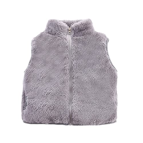 HAOLEI Baby Weste Mäntel Winter Fleece Jacken Jungen Mädchen Kinder Gilet Outfits Schneeanzug Armellos Waistcoat Kleinkind Ärmellose Warmen Fleeceweste NiedlichenFußabdruck Weste Vest Jacke von HAOLEI