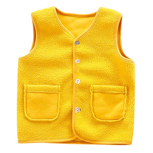 HAOLEI Baby Weste Mäntel Winter Fleece Jacken Jungen Mädchen Kinder Gilet Outfits Schneeanzug Armellos Waistcoat Kleinkind Ärmellose Warmen Fleeceweste NiedlichenFußabdruck Weste Vest Jacke von HAOLEI