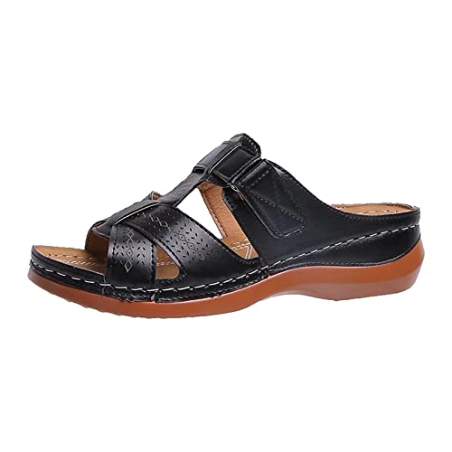 Hausschuhe Damen Elegante Schöne Große Größe Europa Und Die Vereinigten Staaten Lässig Hang Mit Erwachsenen Sale Angebote Sommer Hausschuhe Ein Wort Sandalen Günstig Badeschlappen Leichte Bequeme von HAOLEI