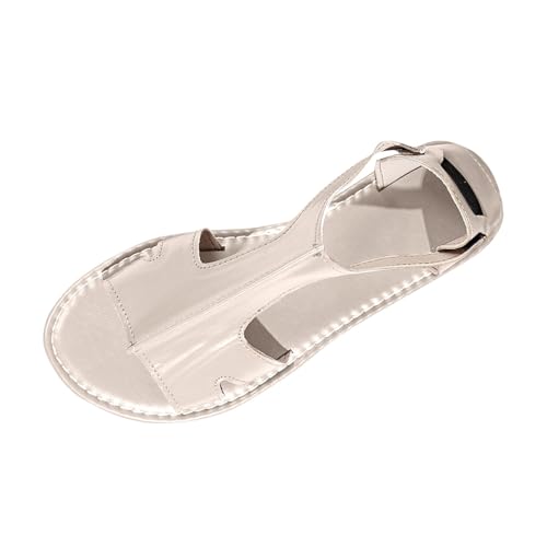 Sandalen Damen Mit Orthopädie Günstig Hausschuhe Leicht Robuste Flache Runder Spitze Und Offener Sale Badeschuhe Schlappen Wasserfest Rutschfest Badelatschen Elegant Bequeme Pantoletten Für Grip Halt von HAOLEI