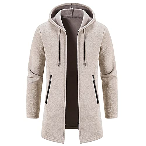 Sweatjacke Herren Mode Outlet Angebote Hoodie Lässiger Jacke Komfortabel Modische Fleece Strickpulloverjacke Mit Kapuze Cardigan Herren Klassisch Kapuzenjacke Wärme Und Kälteschutz von HAOLEI