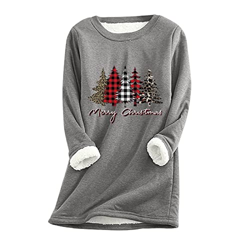 Weihnachten Pullover Damen Lustige Grafik, Sale Sweatshirt Casual Mode, Modischer Herbst Und Winter Weihnachtspullover Aus Samt Mit Warmem Boden, Strickpullover Casual Mode, Sweater Ugly Christmas von HAOLEI
