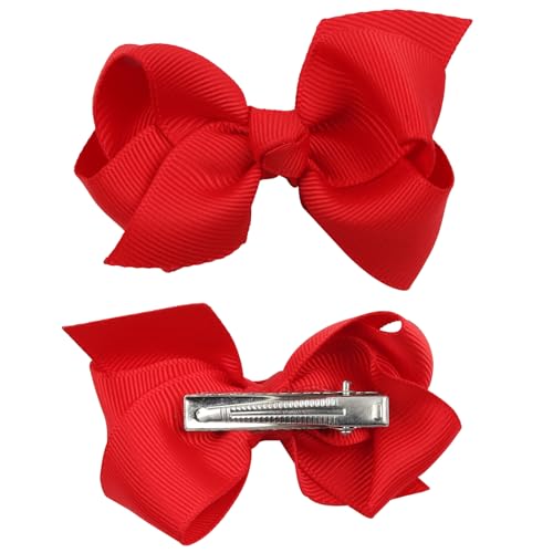Haarspangen für Damen und Mädchen, 7,6 cm, Rot, 2 Stück Haarspangen für Damen und Mädchen, 7,6 cm, Rot, 2 Stück von HAORQEE