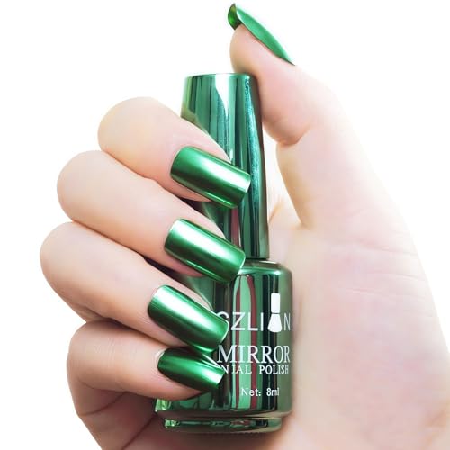 Mirror Green Gel-Nagellack, milchig-weißer Gel-Nagellack, französische Maniküre, langlebig, atmungsaktiv, natürlich, matt, Soak-Off, UV-LED, schnell trocknend, für Damen, DIY-Nagelkunst Mirror Green Gel-Nagellack, milchig-weißer Gel-Nagellack, französische Maniküre, langlebig, atmungsaktiv, natürlich, matt, Soak-Off, UV-LED, schnell trocknend, für Damen, DIY-Nagelkunst von HAORQEE
