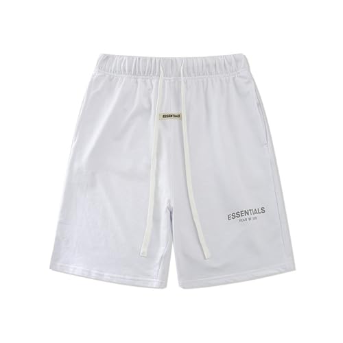 Damen Joggingshorts Für Sport Und Freizeit, Männer Und Frauen High Street Style Dreidimensionale Frauen Fünfviertel Hose (Color-3,L) von HAOZYUN