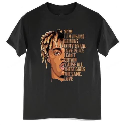 Fashion-Brand-t-Shirt-Mens-Juice-Wrld-Now-I-Am-Insane-All-These-Girls-The-Same von HAPDEZH