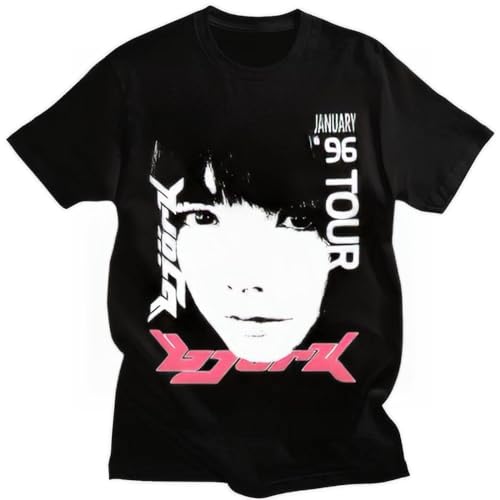HAPDEZH 90s-Bjork-1996-Japanese-Tour-Promo-Print-T-Shirt-Summer-Short-Sleeve-T-shirts-Men HAPDEZH 90s-Bjork-1996-Japanese-Tour-Promo-Print-T-Shirt-Summer-Short-Sleeve-T-shirts-Men von HAPDEZH