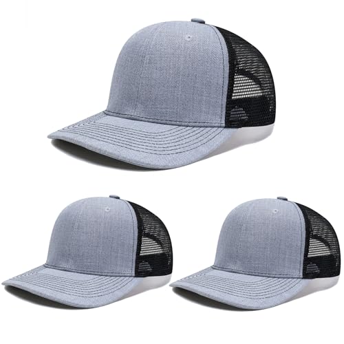 HAPEE Baseballkappen für Herren, Trucker, Klassische Snapback-Kappe mit Farbblockierung (DE/NL/SE/PL, Alphanumerisch, Einheitsgröße, D-3P03) von HAPEE