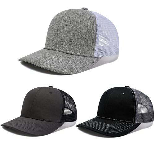 HAPEE Baseballkappen für Herren, Trucker, Klassische Snapback-Kappe mit Farbblockierung (DE/NL/SE/PL, Alphanumerisch, Einheitsgröße, D-3P01) von HAPEE