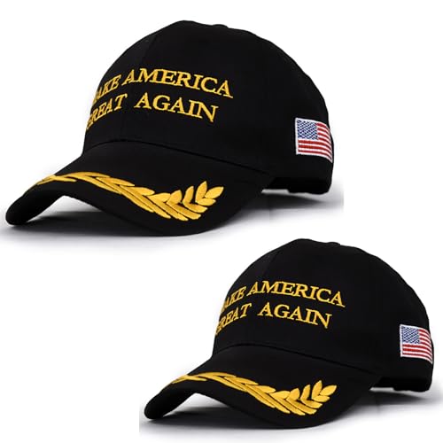 HAPEE MAGA Hat Make America Great Again Hut, Trump-Hut, Donald Trump 2024 45-47 KAG Hat Baseball Cap, F-2er-Pack, Einheitsgröße von HAPEE