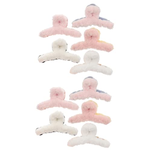 10 Stk Haarnadel Haarspangen für Mädchen Haarspangen für dickes Haar Haarspangen für Damen flaumig Klammer stutzenhalter Krallenclips für Frauen Haarspangen für Frauen Plüsch HAPINARY von HAPINARY