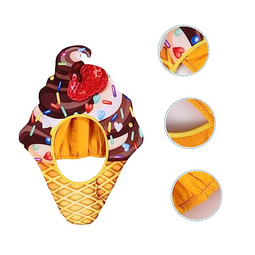 HAPINARY Eis Hut Dekorativer Essenshut Kopfbedeckung Party Party Kostüme Lustige Eiscreme Hut Eiscreme Kopfbedeckung von HAPINARY