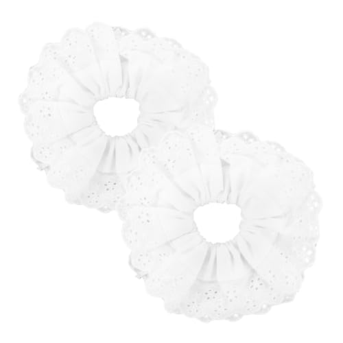 HAPINARY 2 Stücke Polyester Haar Scrunchies Für Mädchen Flexible Haar Gummis Groß von HAPINARY