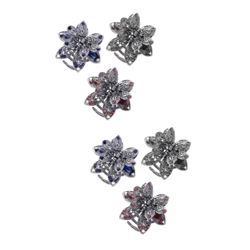 2st Haarspangen Haarschmuck Aus Strass Hohle Haarspange Elegante Haarnadeln Haarschmuck Für Damen Mini-klauenklammern Haarspange Mit Strasssteinen Haarschmuck Mit Blumen HAPINARY von HAPINARY