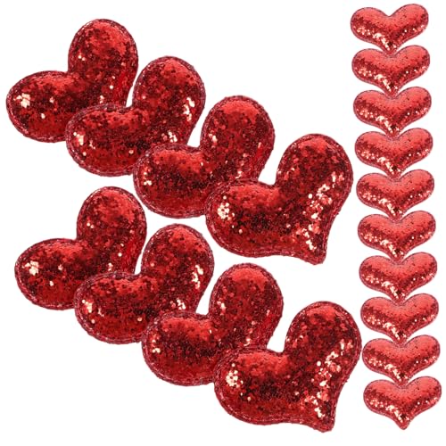 30st Love-side-haarspange Glitzernde Herz-haarspangen Haarspangen Für Kleine Mädchen Rote Herz-haarspange Pailletten-herz-haarnadel Haarklammer Funkeln Metall Fräulein von HAPINARY