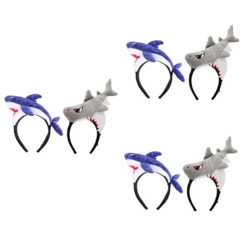 HAPINARY 6stücke Cartoon Tier Haarschmuck Lustige Shark Kopfbedeckung Für Kostümpartys Halloween Und Rollenspiele Adorable Headdress Und Tigerhai Design HAPINARY 6stücke Cartoon Tier Haarschmuck Lustige Shark Kopfbedeckung Für Kostümpartys Halloween Und Rollenspiele Adorable Headdress Und Tigerhai Design von HAPINARY