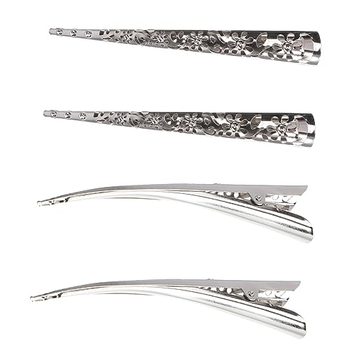 8 Stk Hohle Haarspange haarband hair- geschengutsein die bescherung in Rechnung gestellt Haarspangen aus silbernem Alligatorleder Frauen Haarnadel Haarspange ohne Zähne Silver HAPINARY von HAPINARY