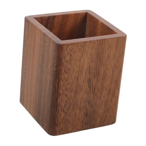 HAPINARY Holz Stiftehalter Make-up Pinselhalter Organizer Für Schreibtisch Kosmetikpinsel Halter Mit Minimalistischem Design Für Aufbewahrung Von Bleistiften Und Kosmetikutensilien von HAPINARY