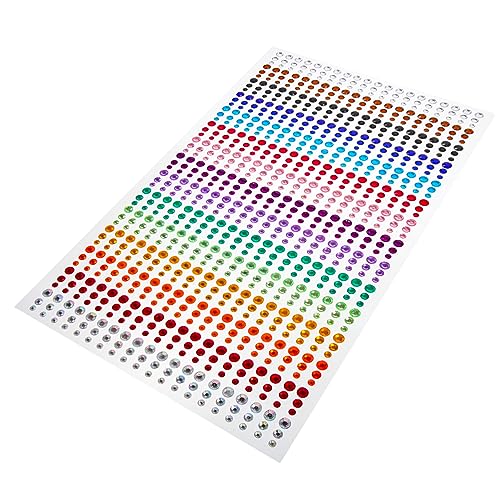HAPINARY 1blatt Gesichts-gem-sticker Gesichts-juwelen Selbstklebende Rhinestone-dekorationen Für Make-up Für Festivals Partys Und Besondere Anlässe Farben von HAPINARY